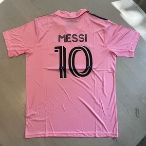 ADIDAS 2023 INTER MIAMI HOME JERSEY #10 MESSI.  SIZE LARGE.